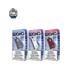 WAKA 50000 puff disposable vape boxes in three flavors by Vape Buy Dubai
